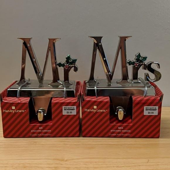 Harvey Lewis for Bed Bath & Beyond Other - Mr. & Mrs. Stocking Hangers